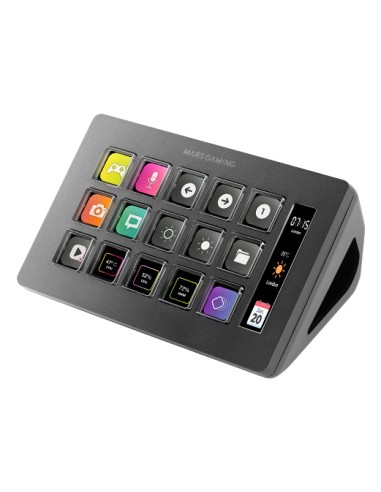 Stream Deck Slim Mars Gaming Msd-one 15 Teclas Lcd Negro