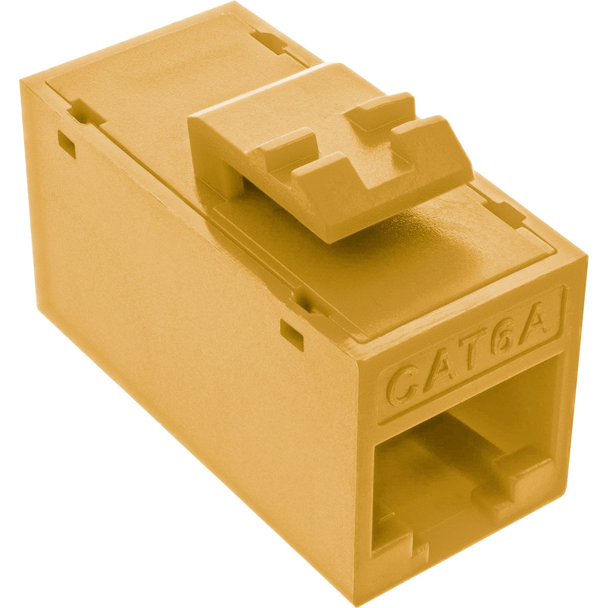 Conector 8pcs. Pack Inline® Keystone Coupler Rj45 F/F, Unshielded, Cat.6a Utp, Yellow