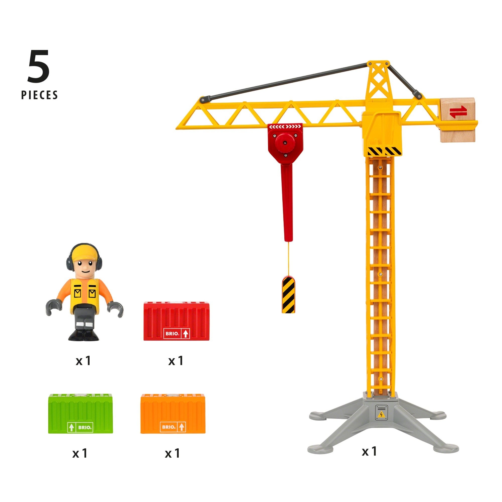 Brio Gran Grúa De Construcción Con Luz, 33835