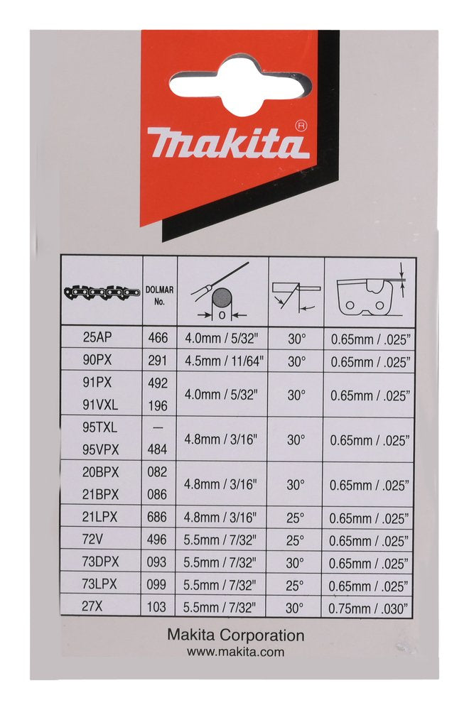 Makita Saegekette 40cm 1,1mm 3/8 Hm