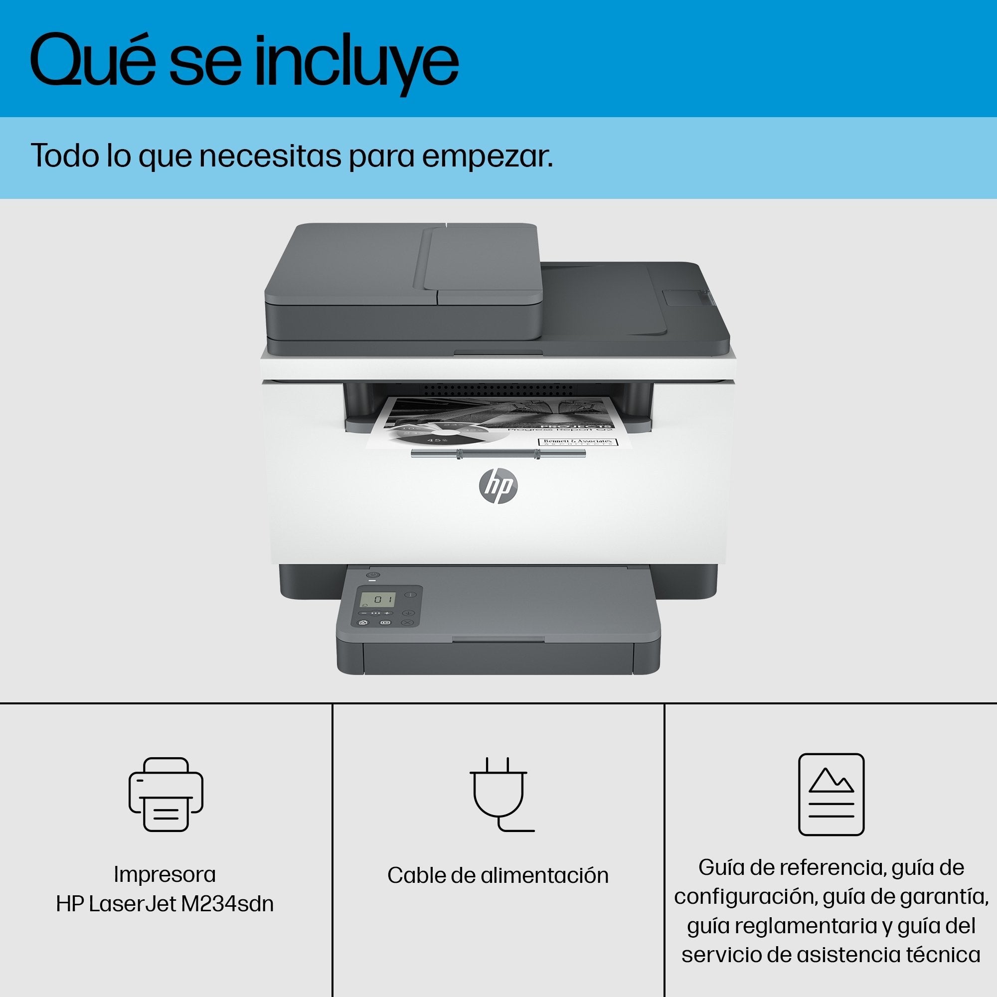 Hp Impresora Multifuncon Laserjet Pro M234sdn, A4, Monocromo, Jet Intell, 29ppm, Resolucion 1200dpi , Duplex, Red, 3 Años