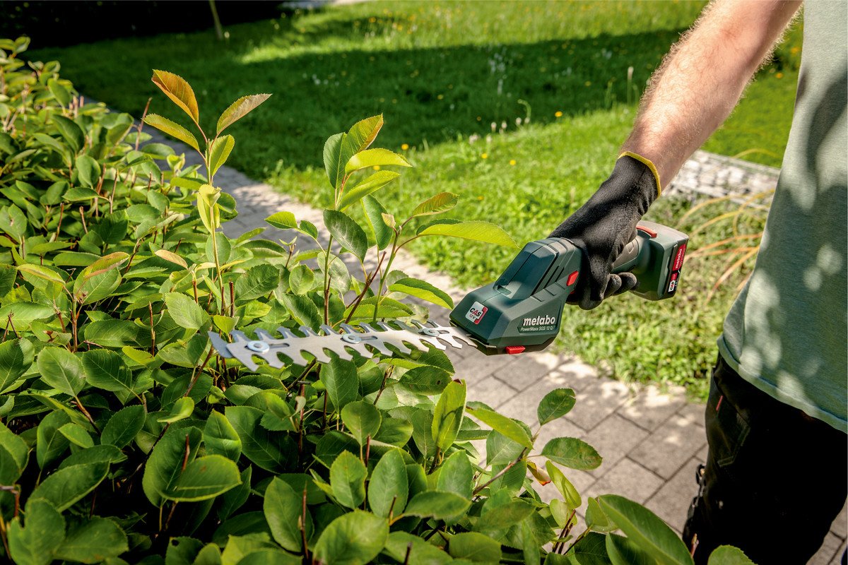 Metabo Powermaxx Sgs 12 Q (601608850) Tijera Cortasetos Y Cortacésped De Batería
