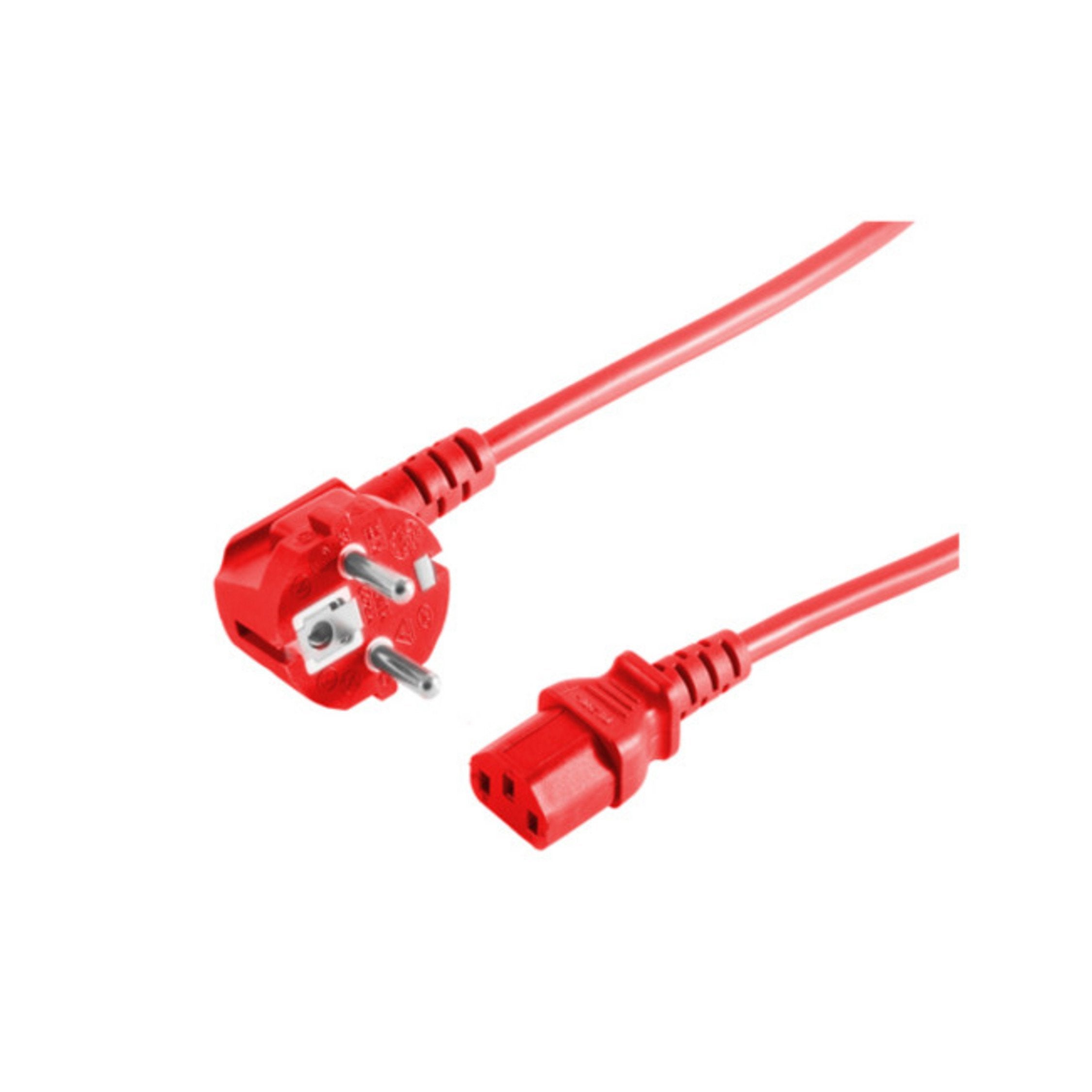 EAN 4017538112781 - S/CONN maximum connectivity 09-05044 cable de transmisión Rojo 3 m CEE7/7 C13 acoplador imagen 1