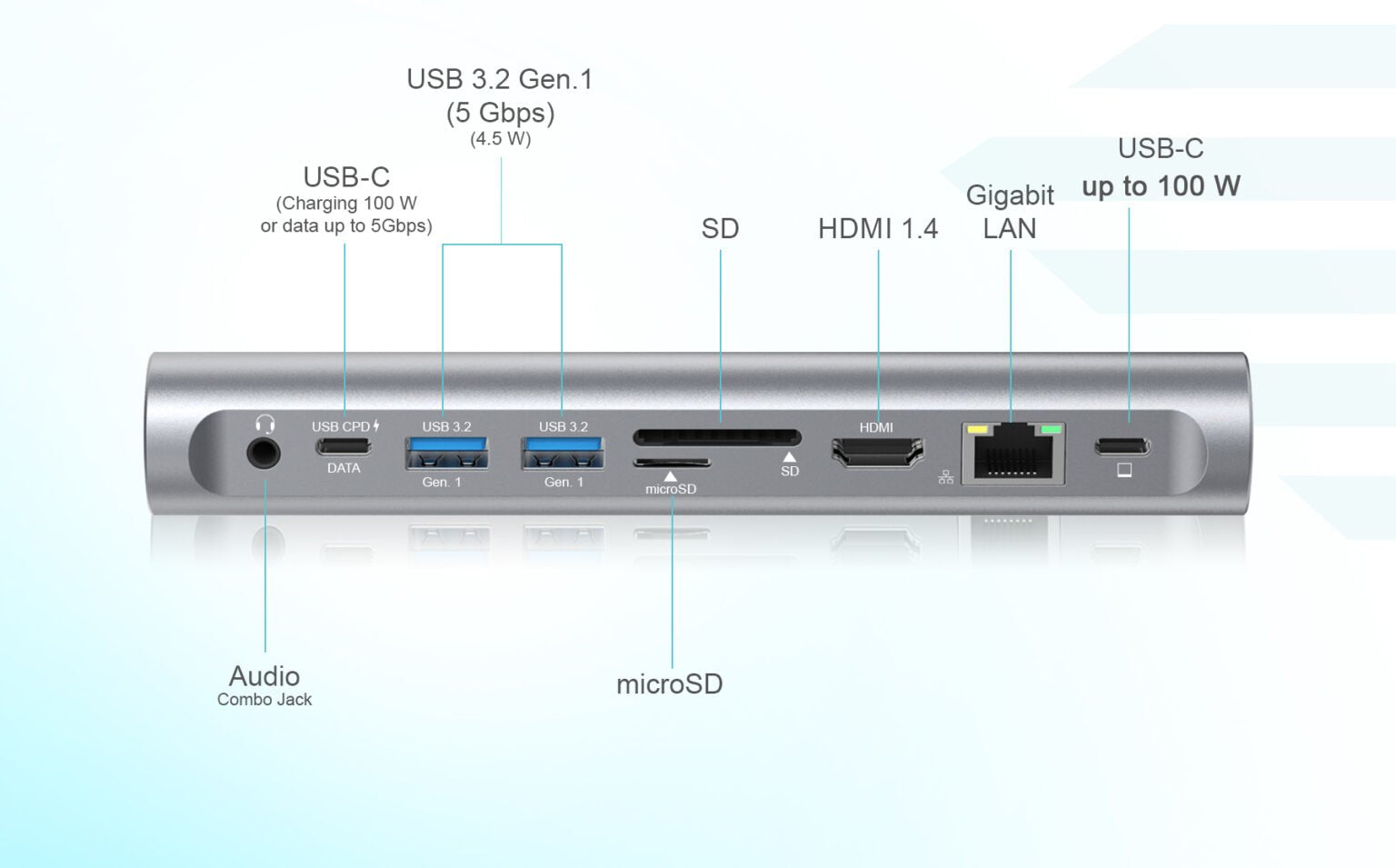 Base Refrigeración I-Tec Cooling Pad + Usb-C Dock Accs Metal