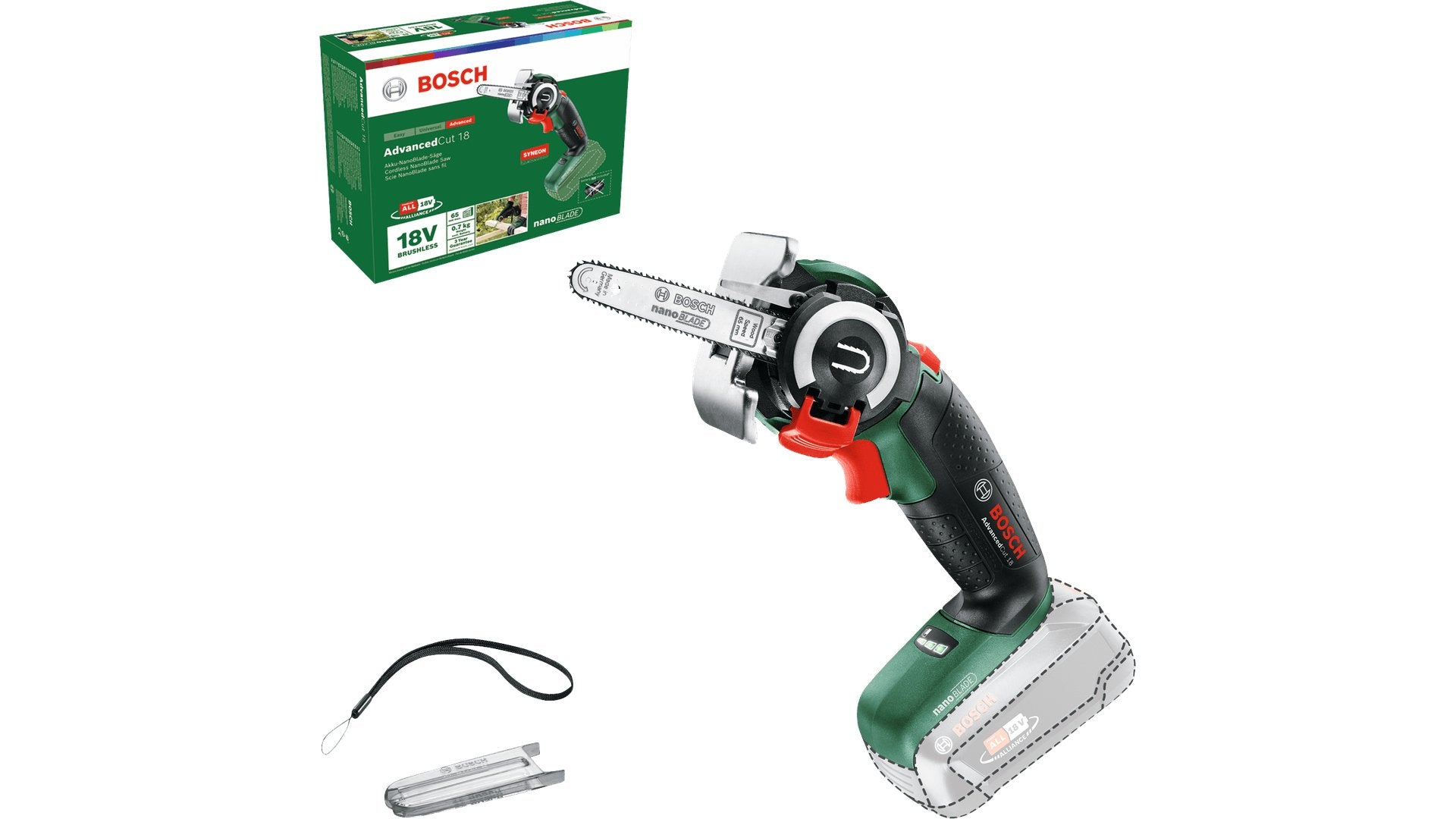 EAN 4053423202014 - Bosch AdvancedCut 18 7000 RPM Negro, Verde, Rojo, Plata imagen 2