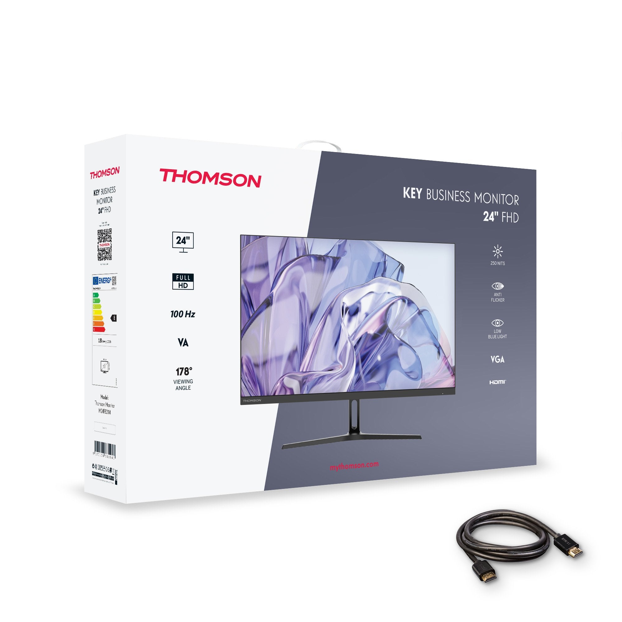 EAN 9120106661941 - Thomson M24FB2Y14 pantalla para PC 61 cm (24") 1920 x 1080 Pixeles Full HD LED Negro imagen 8