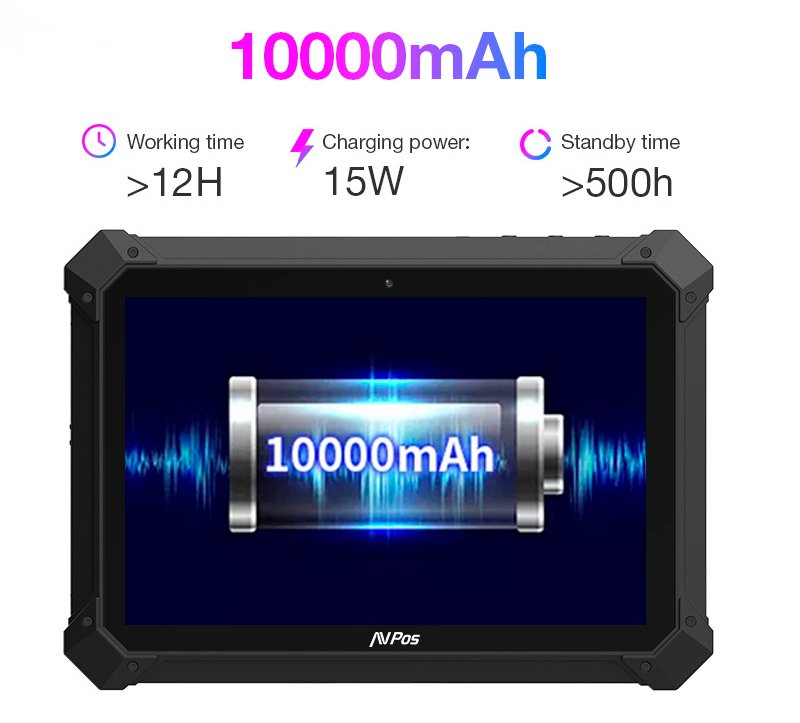 Avpos Tablet Capturador Rt1000 10.1" Octacore - 6gb - 128gb - Wifi Bt Nfc 4g  - 10000mah - Escaner De Codigos De Barras