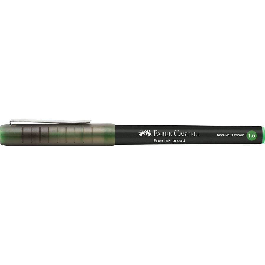 Faber-Castell Free Ink Roller De Tinta Gris 1.5 Mm Color De Escritura Verde