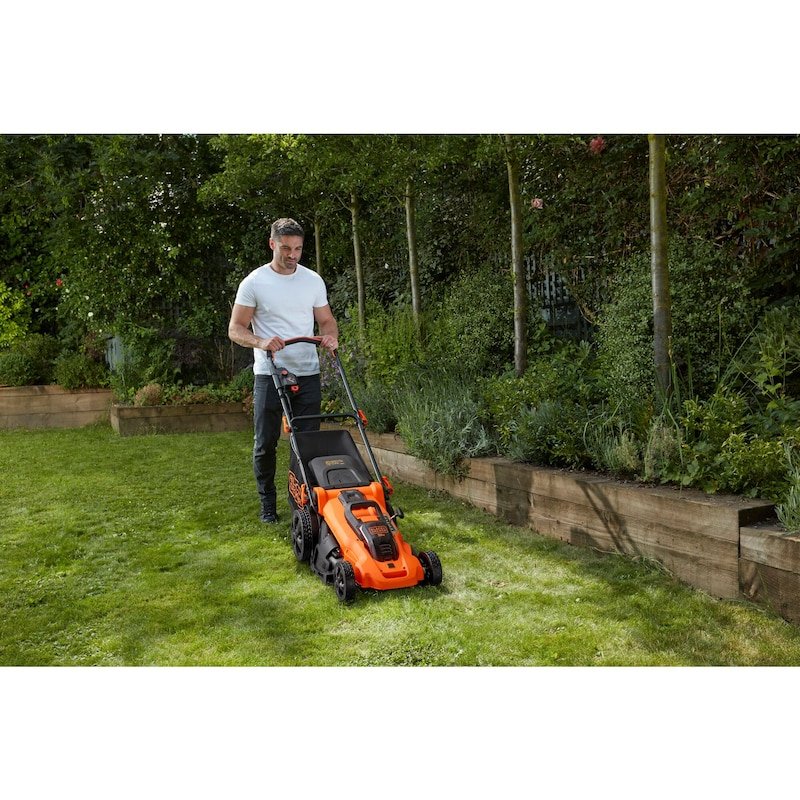 Cortacésped Inalámbrico Black+Decker Clma4825l2, 36 Voltios Naranja/Negro, 2 Baterías De Iones De Litio De 2,5 Ah Clma4825l2-Qw