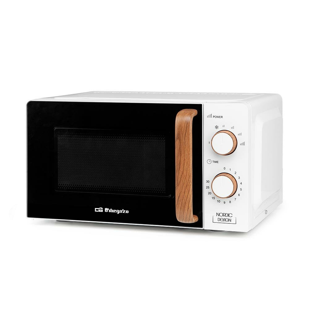 Orbegozo Mi 2122 Microondas - Capacidad 20l - Potencia 700w - 6 Niveles De Potencia - Temporizador 30min -