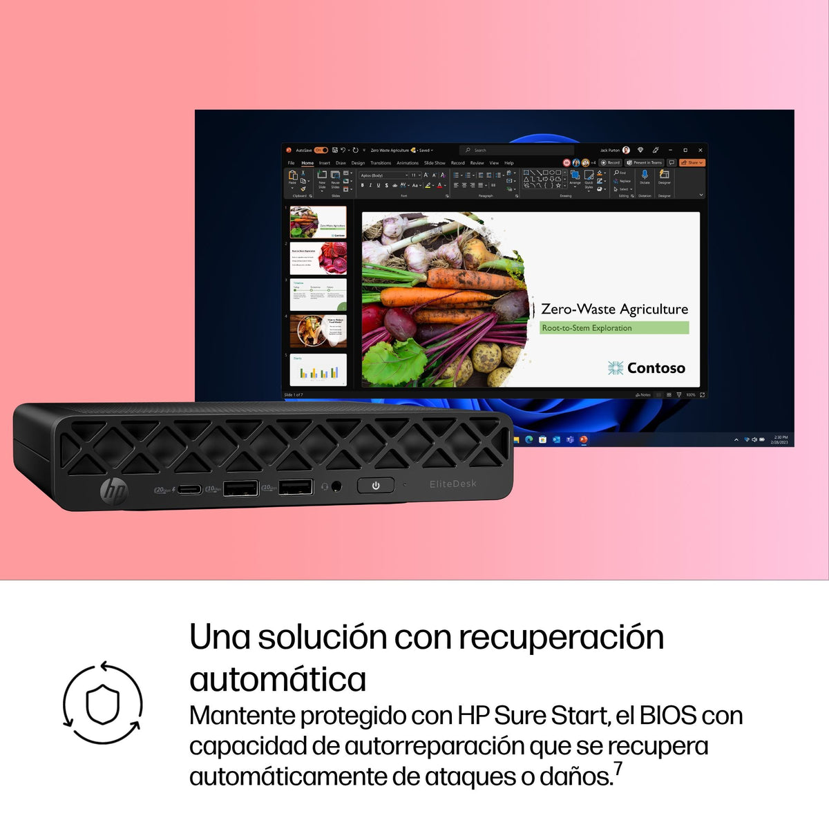 EAN 0199764842787 - HP EliteDesk 8 Mini G1i Desktop AI PC Intel Core Ultra 5 235 16 GB DDR5-SDRAM 512 GB SSD Windows 11 Pro M imagen 13