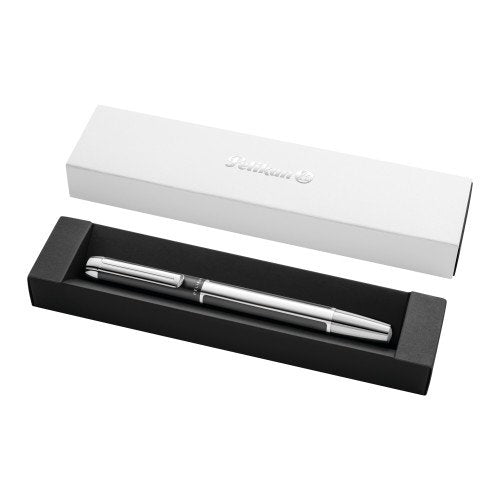 EAN 4012700822628 - Pelikan Pura P40 pluma estilográfica Sistema de carga por cartucho Antracita, Acero satinado 1 pieza(s) imagen 1