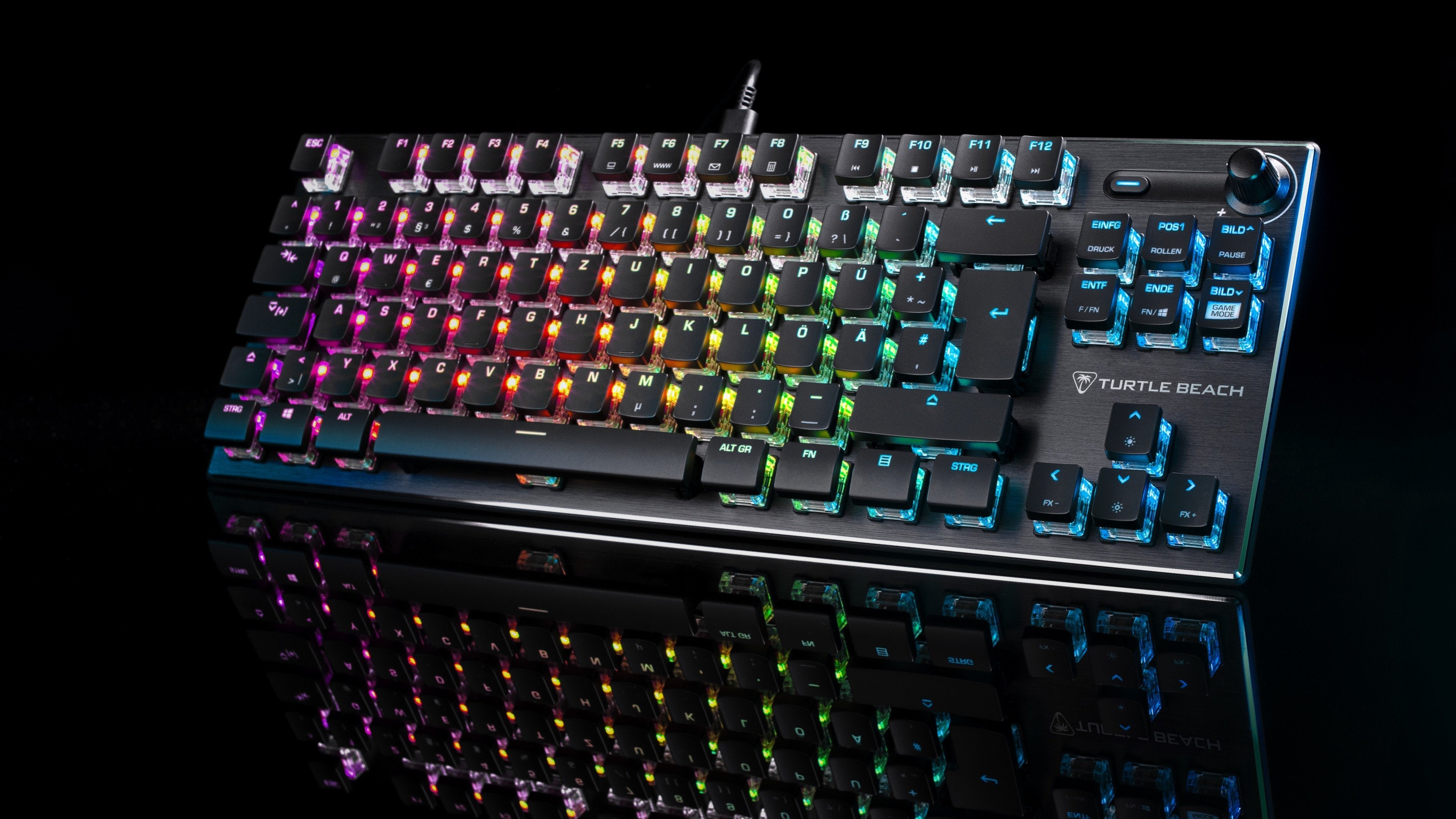Turtle Beach Vulcan Tkl, Teclado De Juegos Negro, De-Layout, Titan Red Tbk-2001-02-De