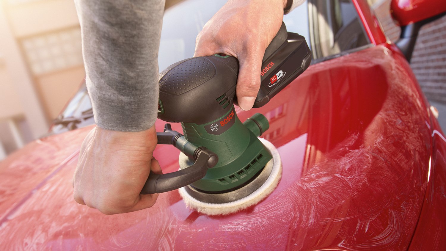 Lijadora Excéntrica Inalámbrica Bosch Advancedorbit 18 Solo, 18volt Verde / Negro, Sin Batería Ni Cargador