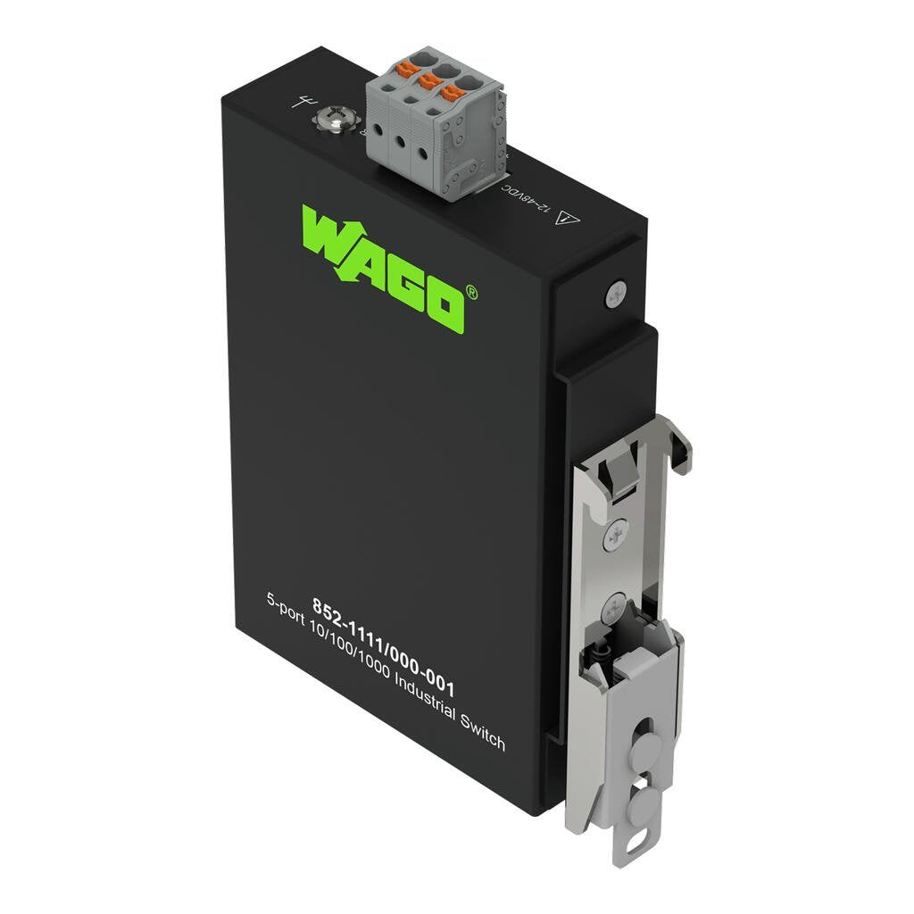 Wago 852-1111 000-001 Industrial-Eco-Switch, 5 Ports 1000