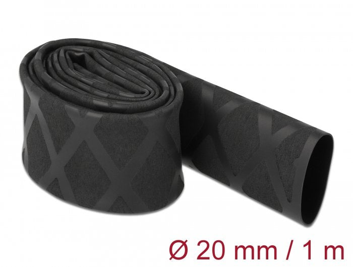 Schrumpfschlauch X-Muster Rutschfest 1 M X 20 Mm Schwarz