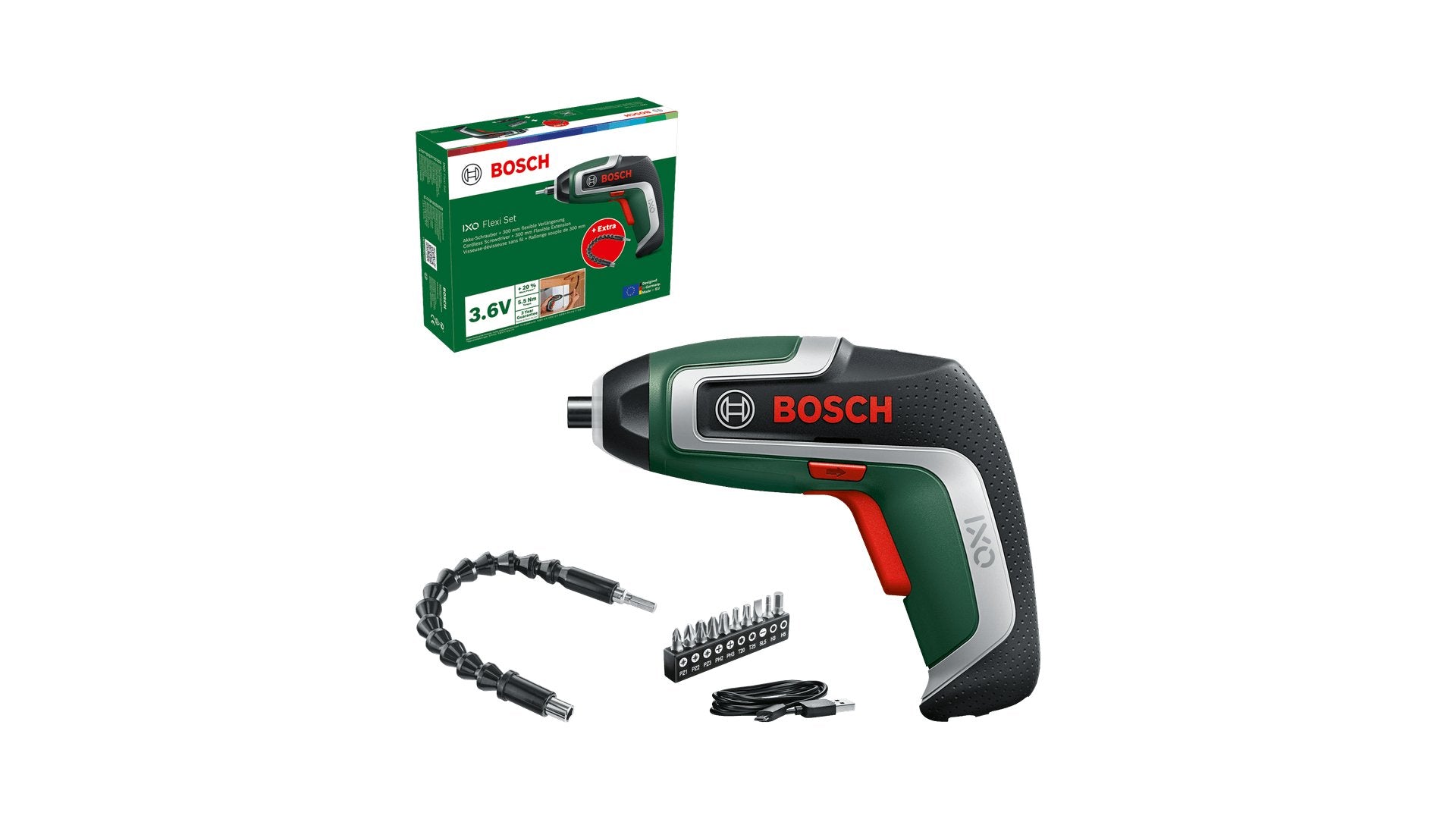 EAN 4053423255720 - Bosch IXO 7 235 RPM Negro, Verde imagen 5