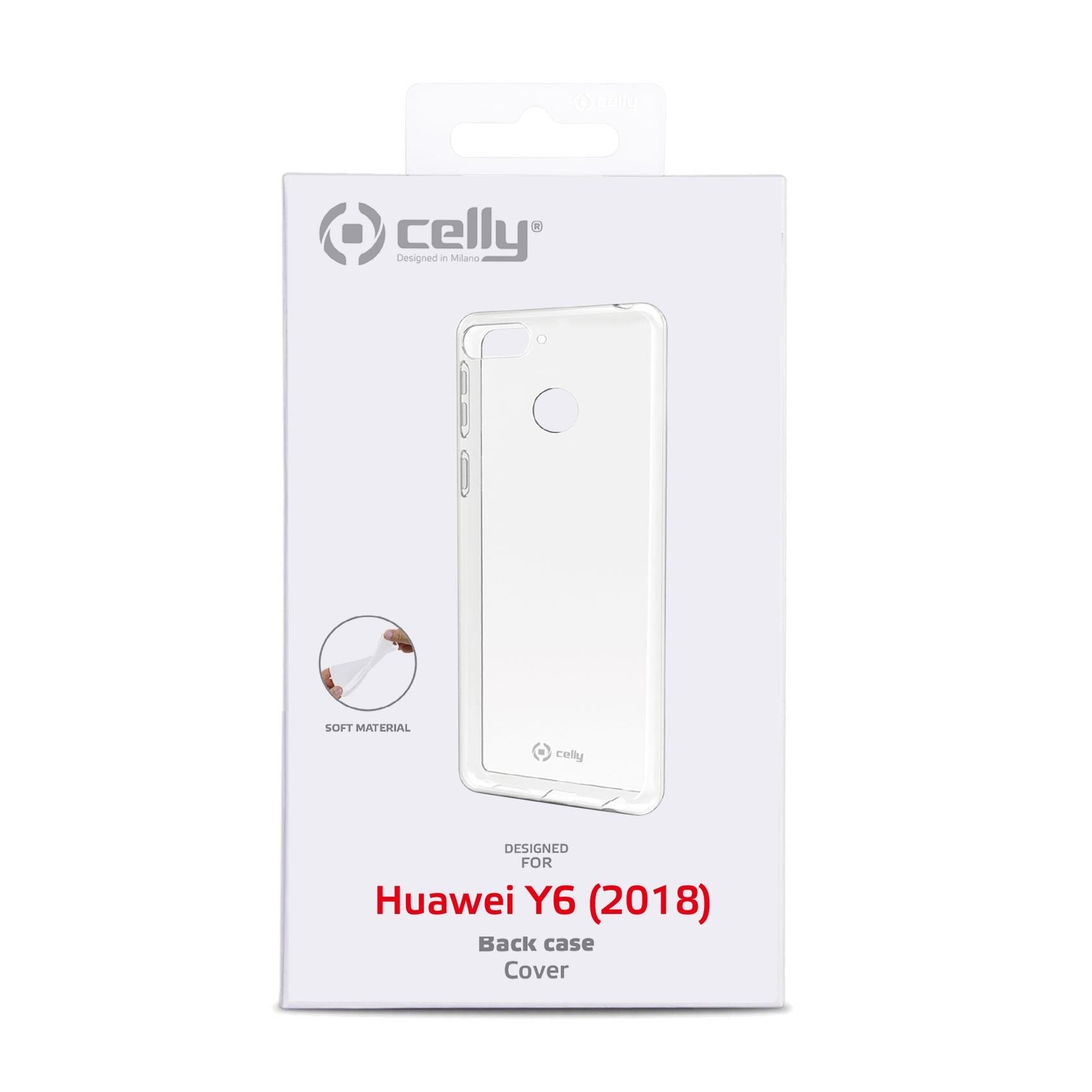 Case Celly Huawei Y6 2018 Cover Tpu Trasparent Gelskin755
