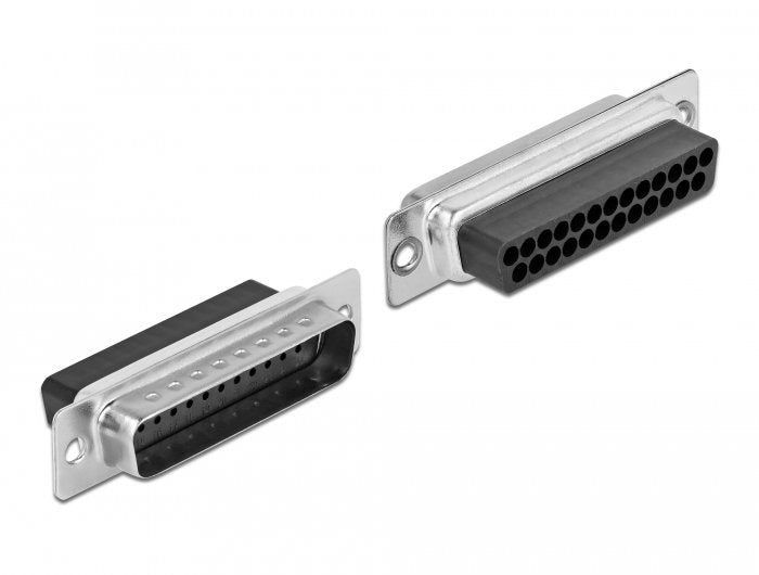 Delock 66648 Adaptador D-Sub Macho De 25 Pines A Rj45 Hembra, Kit De Montaje Azul