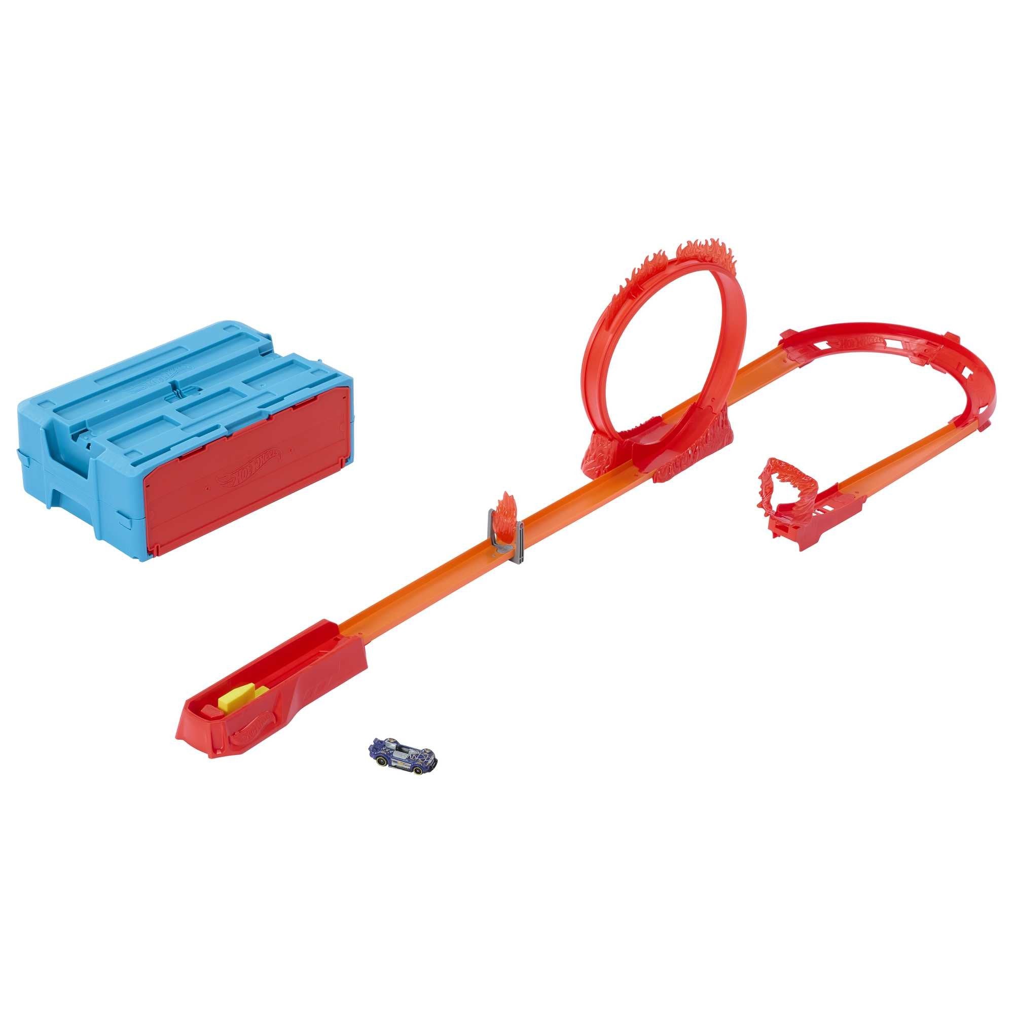 Pista Acrobacias En Llamas Hot Wheels