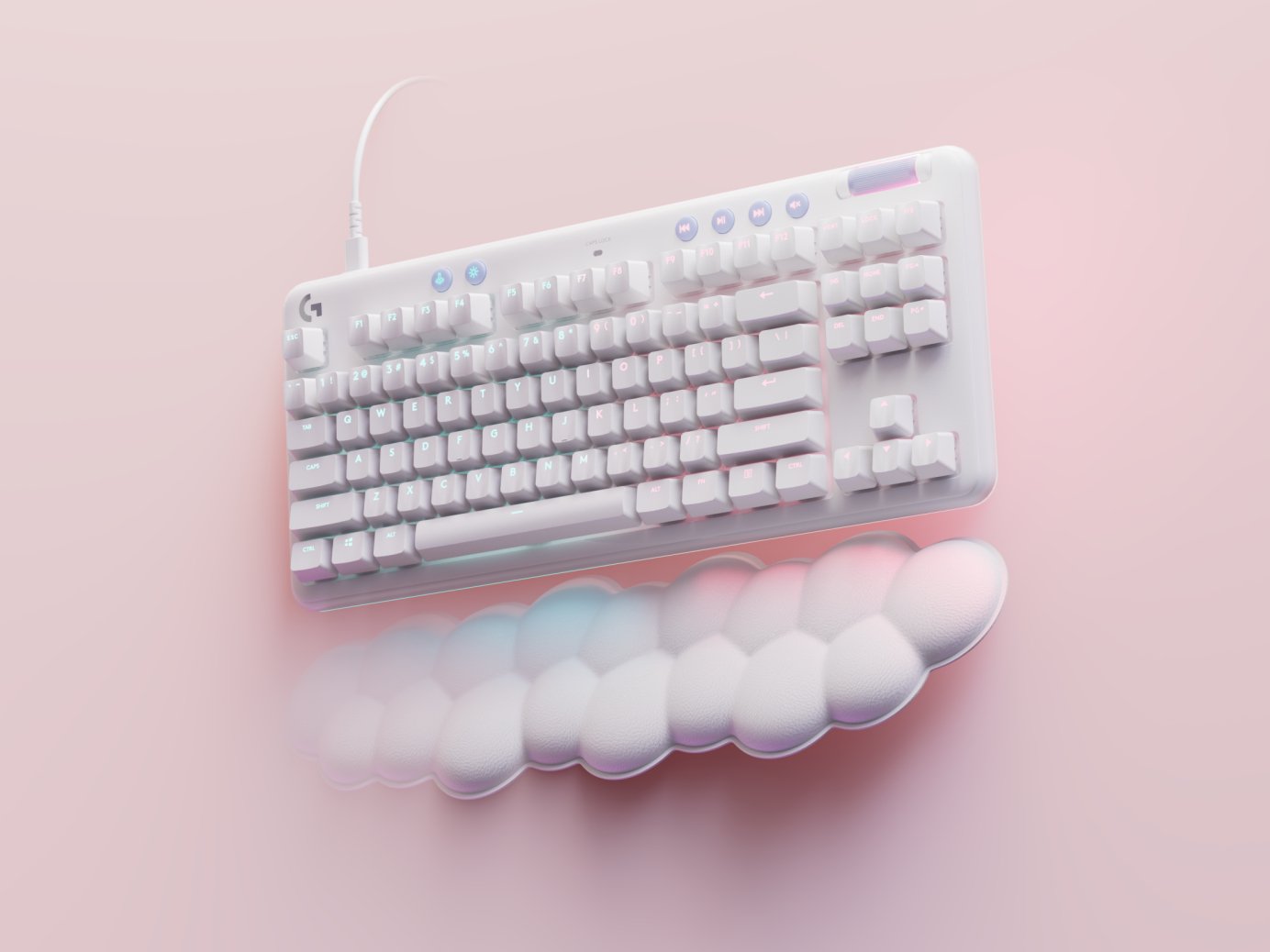 Logitech G713 Gaming Keyboard - Off Blanco - (Deu) - Central