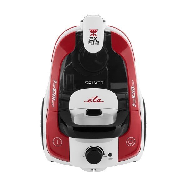Aspirador Salvet Eta05 Eta 1390000 Sin Bolsa, Potencia 700 W, Capacidad Polvo 2,2 L, Rojo