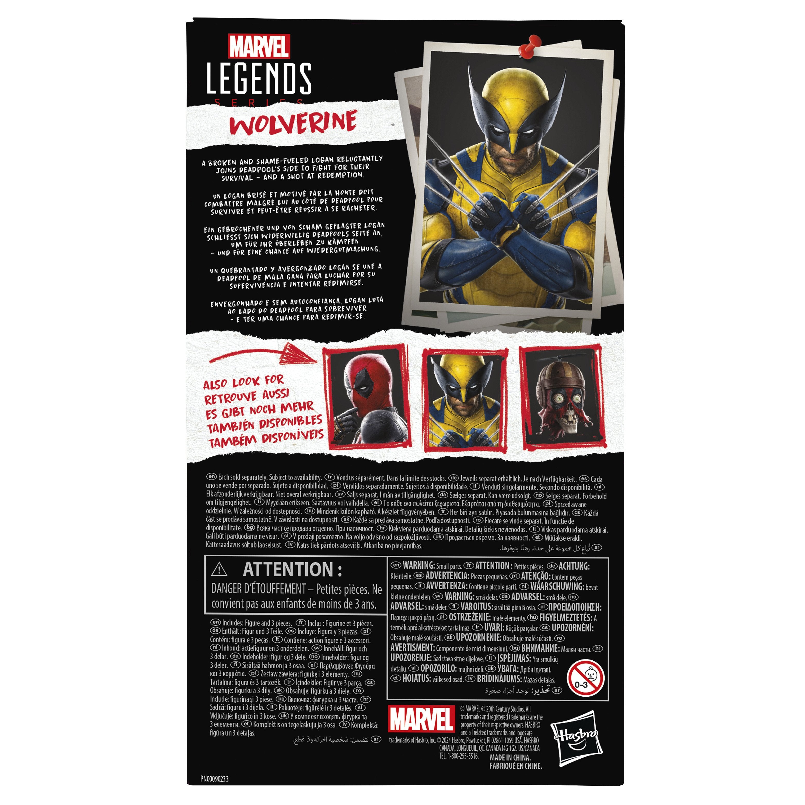 Figura Hasbro Marvel Legends Series Deadpool & Walverine Walverine