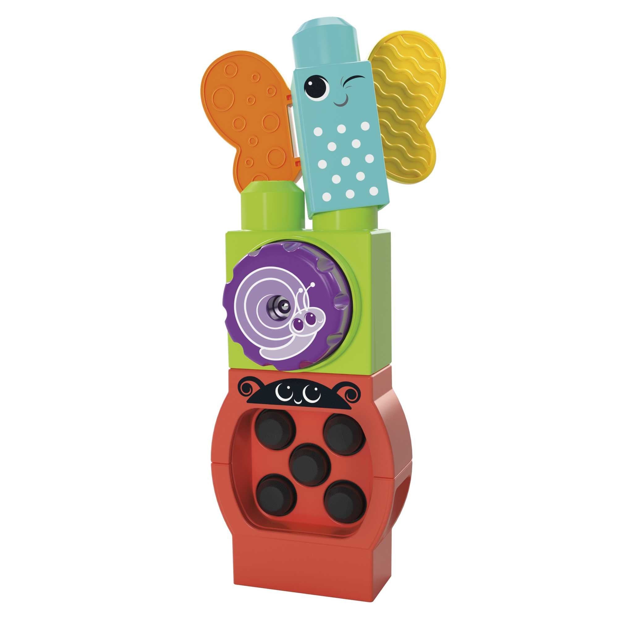 Mattel Mega Bloks Tren De Oruga Divertido Rodante, Juguete De Construcción Hkn44