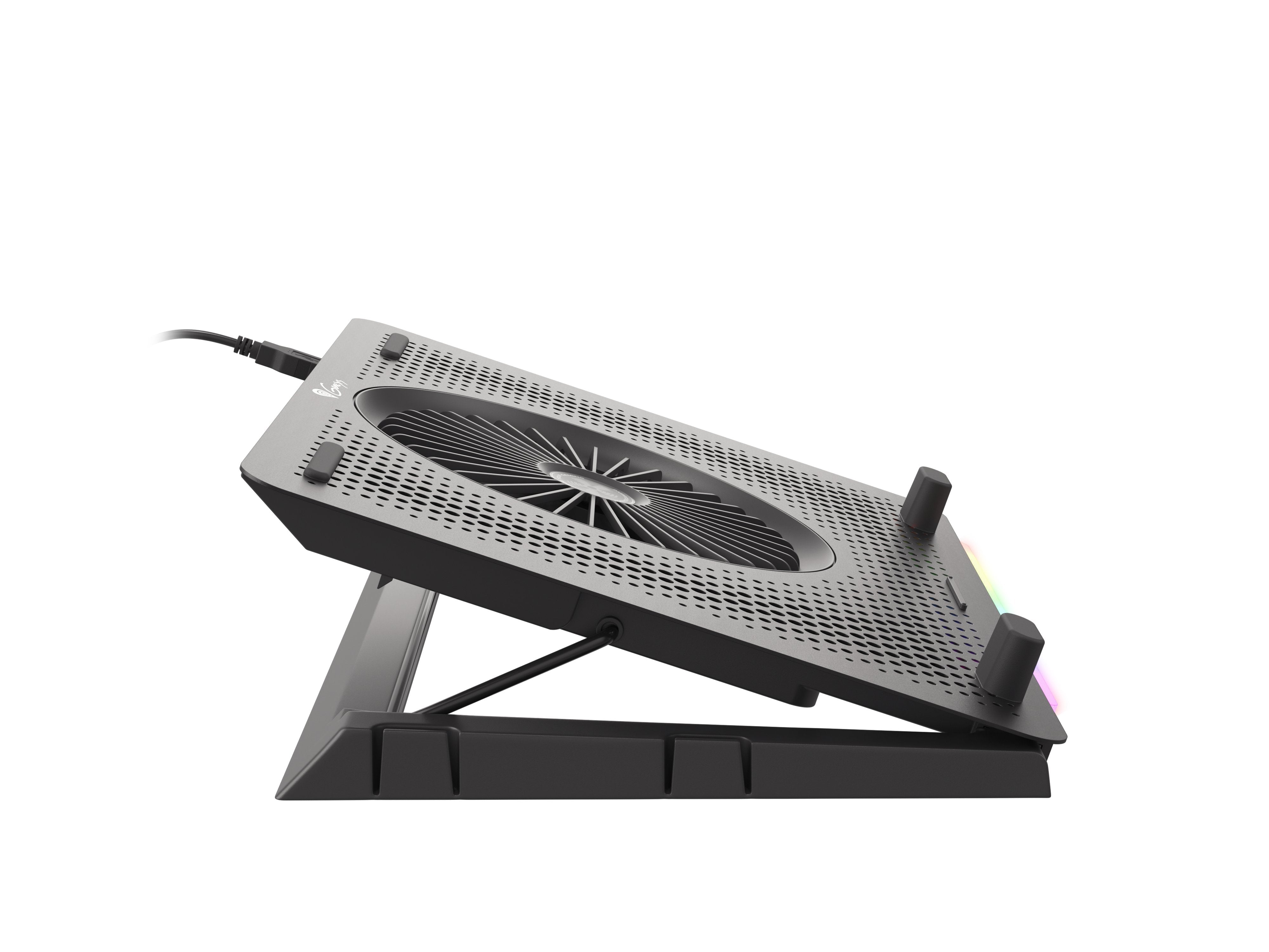 Base Refrigeradora Genesis Oxid 450 Rgb Para Portatil Hasta 15.6"