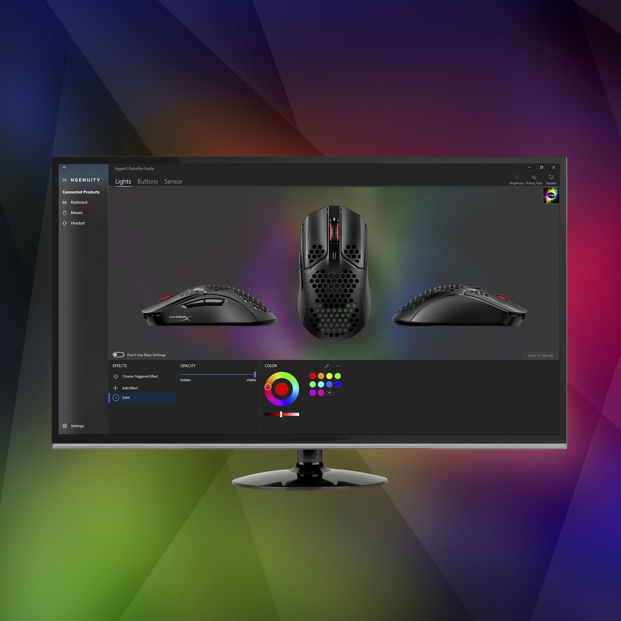 Hp Raton Hyperx Pulsefire Haste (4p5p9aa) 16000 Dpi