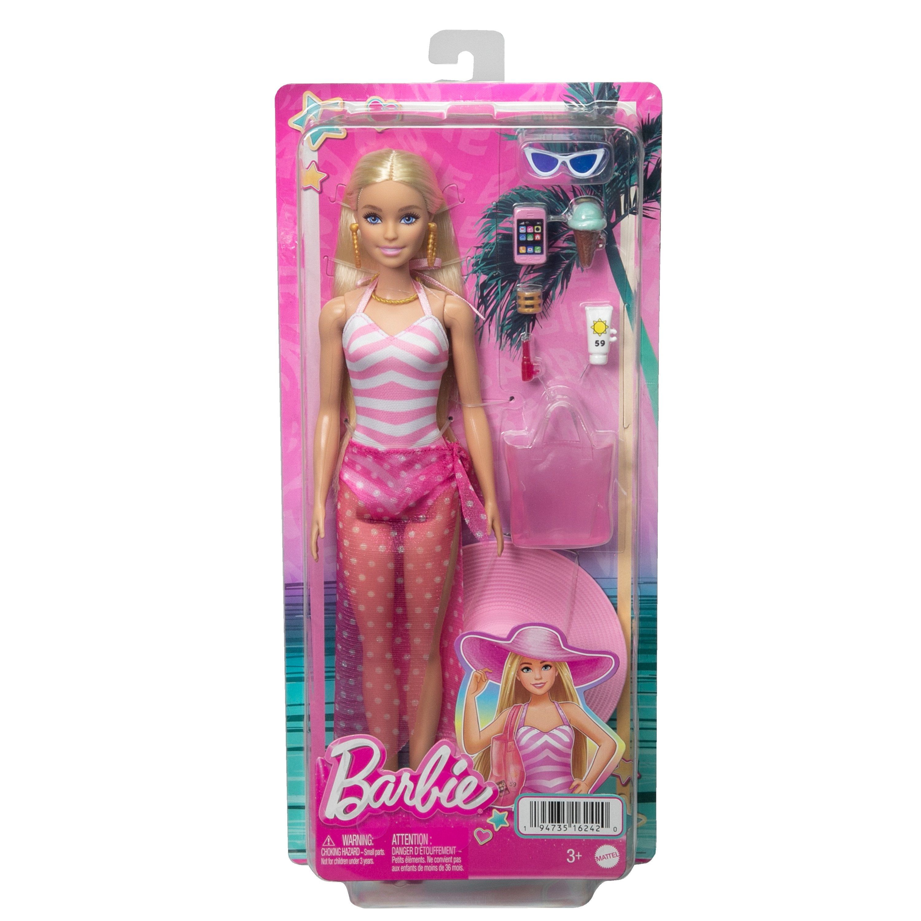 Muñeca Mattel Barbie Día De Playa Barbie,  Hpl73