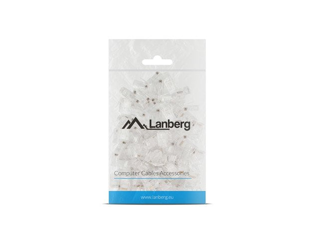 Lanberg Conector De Red Rj45 Plu-5000 Para Cableado Utp Cat5e Bolsa De 100 Unidades