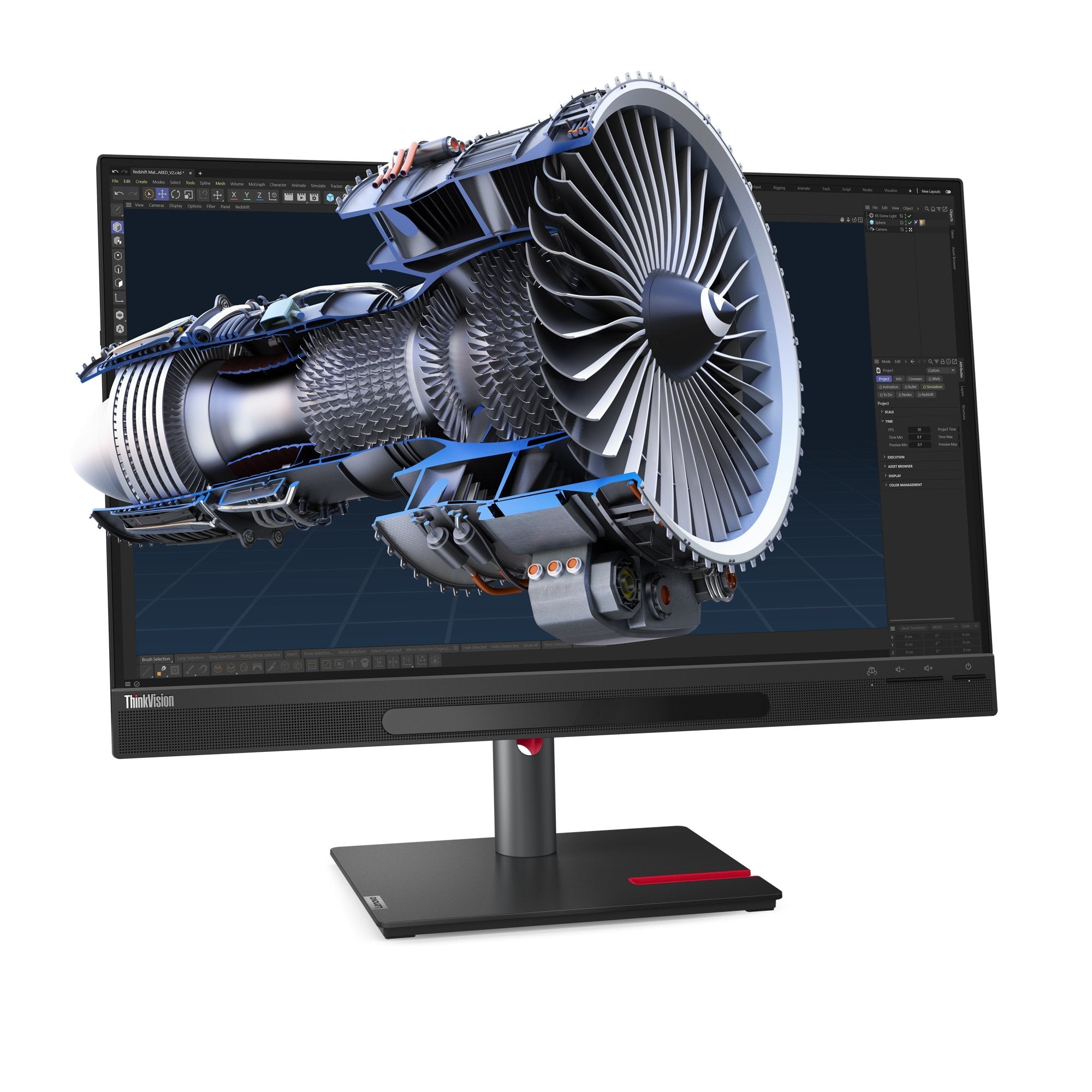 EAN 197532306363 - Lenovo ThinkVision 27 3D LED display 68,6 cm (27") 3840 x 2160 Pixeles 4K Ultra HD Negro imagen 3