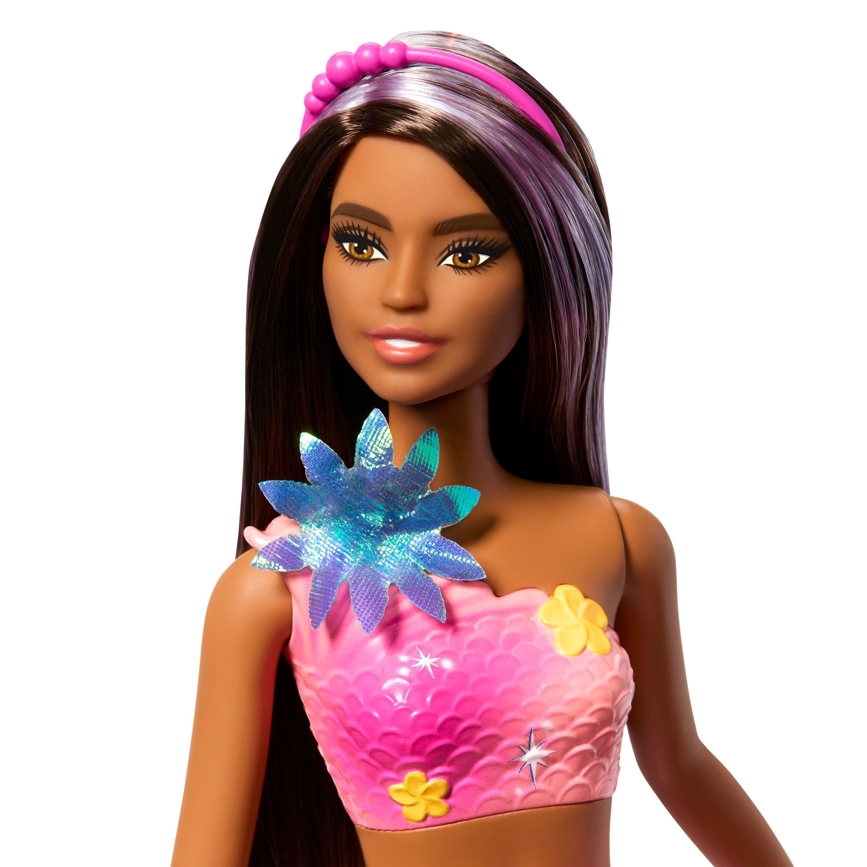 Lalka Barbie Syrenka Brunetka