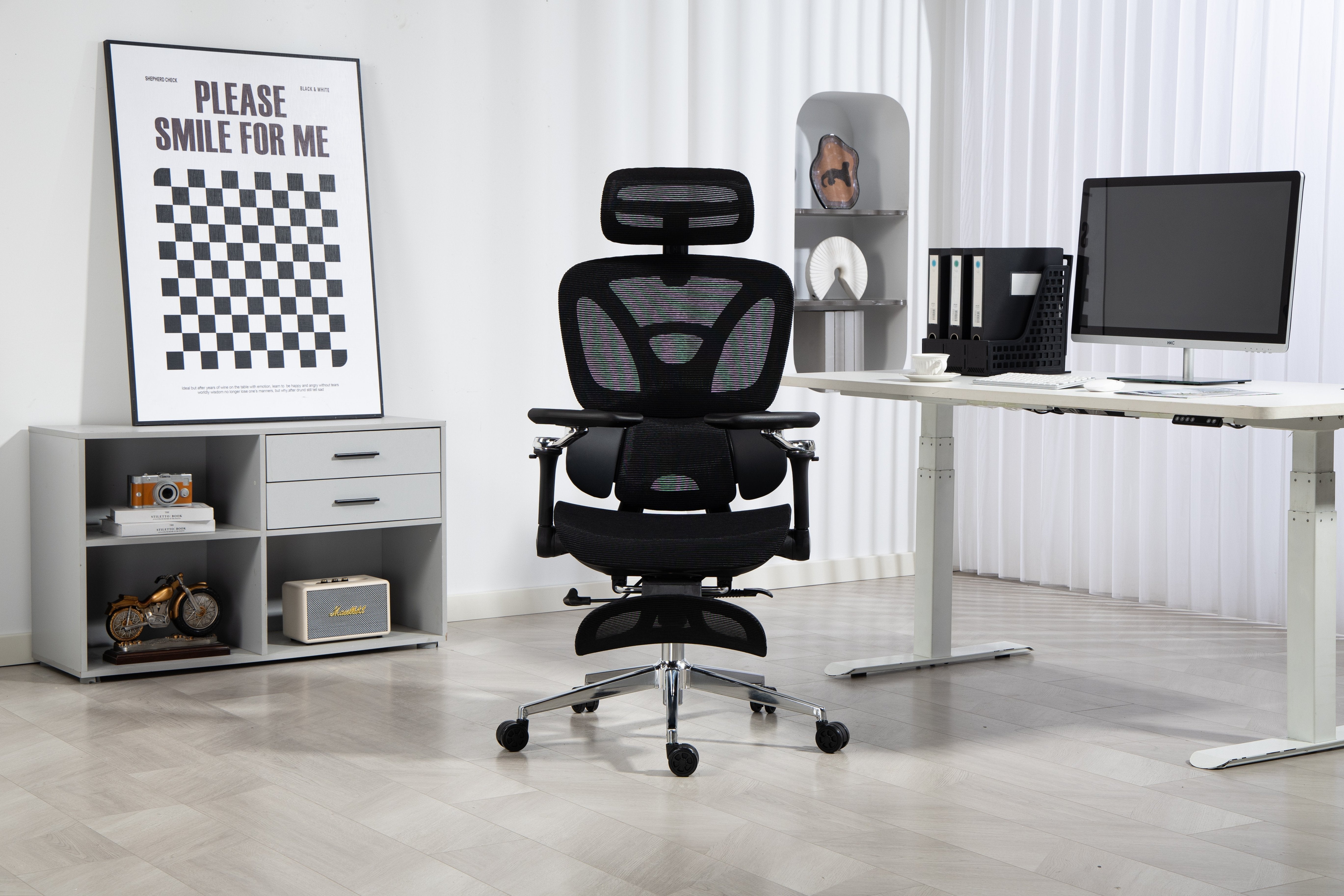 EAN 5901443391562 - Activejet YK848 BK silla de oficina y de ordenador Asiento de malla Respaldo de malla imagen 40