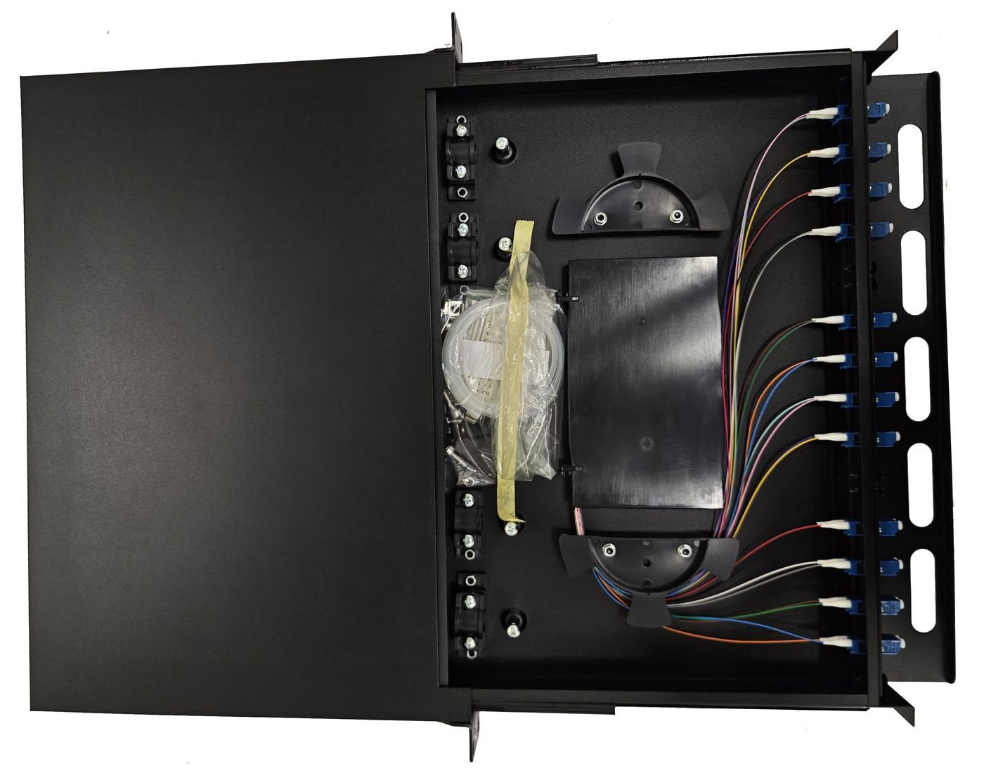 Fiber Optic Sliding Panel  Odf, 1u, Lc, Sm Os2, 24 Cores