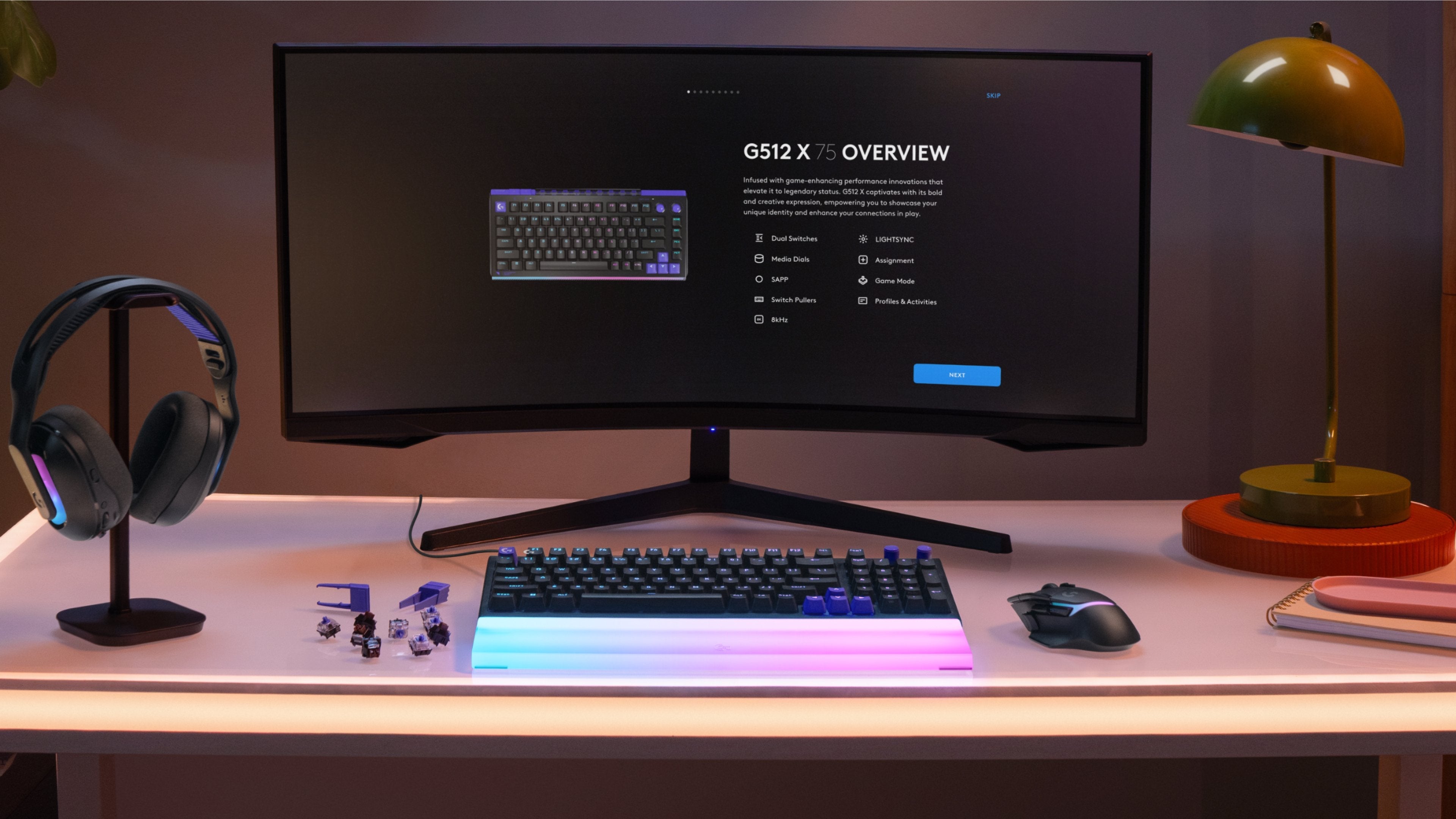 Teclado Logitech G512 X 98 Magnético Gaming Con Diseño Avanzado Y Alta Precisión