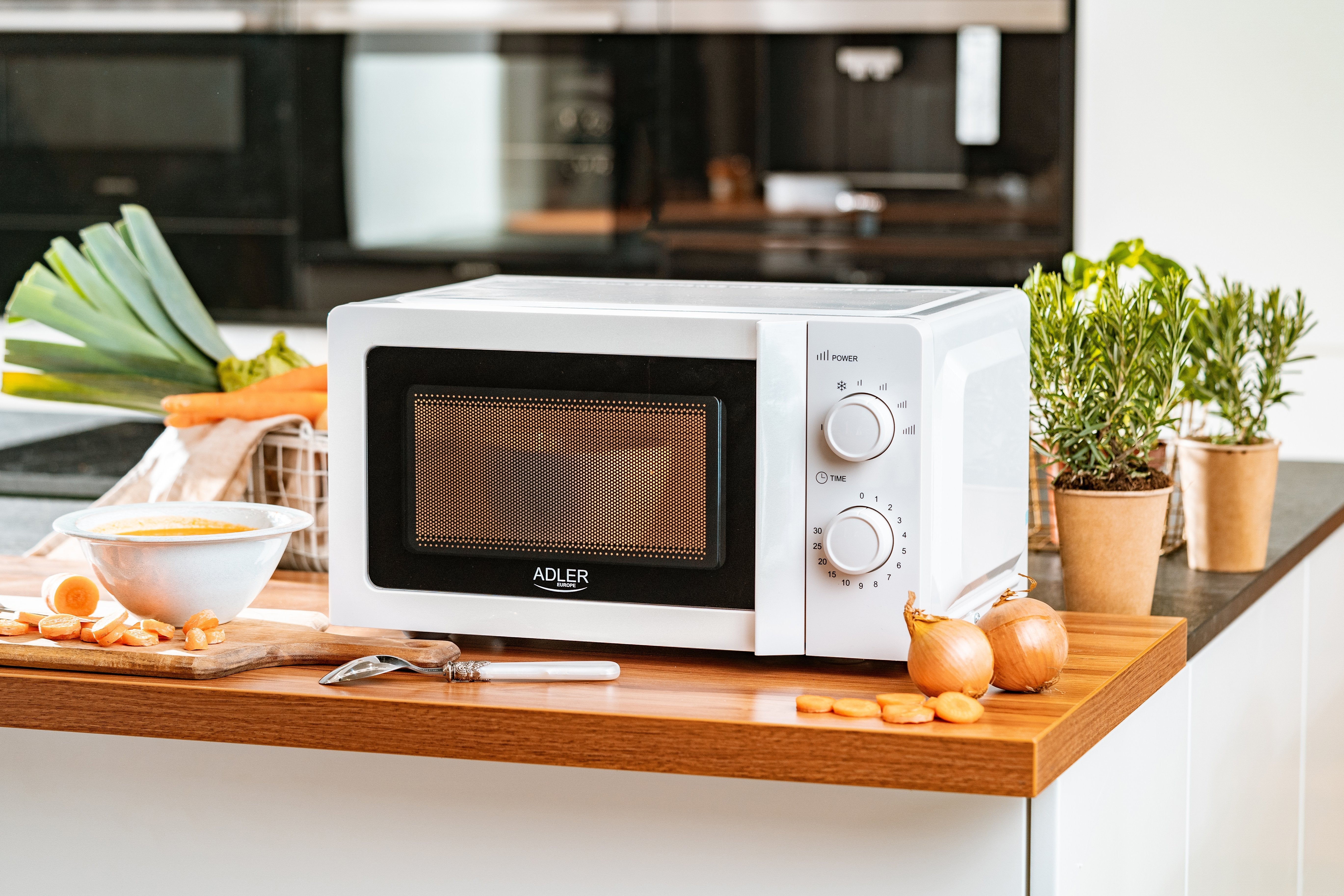 Microondas Adler Ad 6205  Encimera Solo Microondas 20 L 700 W Blanco