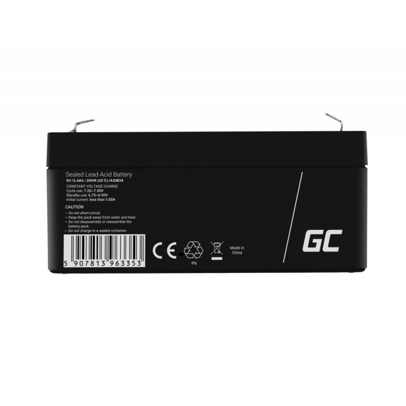 EAN 5907813963353 - Green Cell AGM38 batería para sistema ups Sealed Lead Acid (VRLA) 6 V 3,4 Ah imagen 4