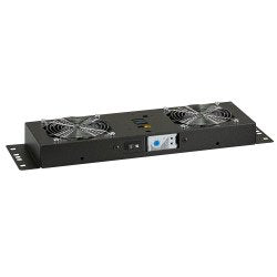 Efb Lueftereinheit 2-Fach Schwarz Mit Thermostat Uer Wandgehaeuse Geeignet Zum Einbau In 1-Teilige 2-Teilige Flatpack Ip55 Und Basic