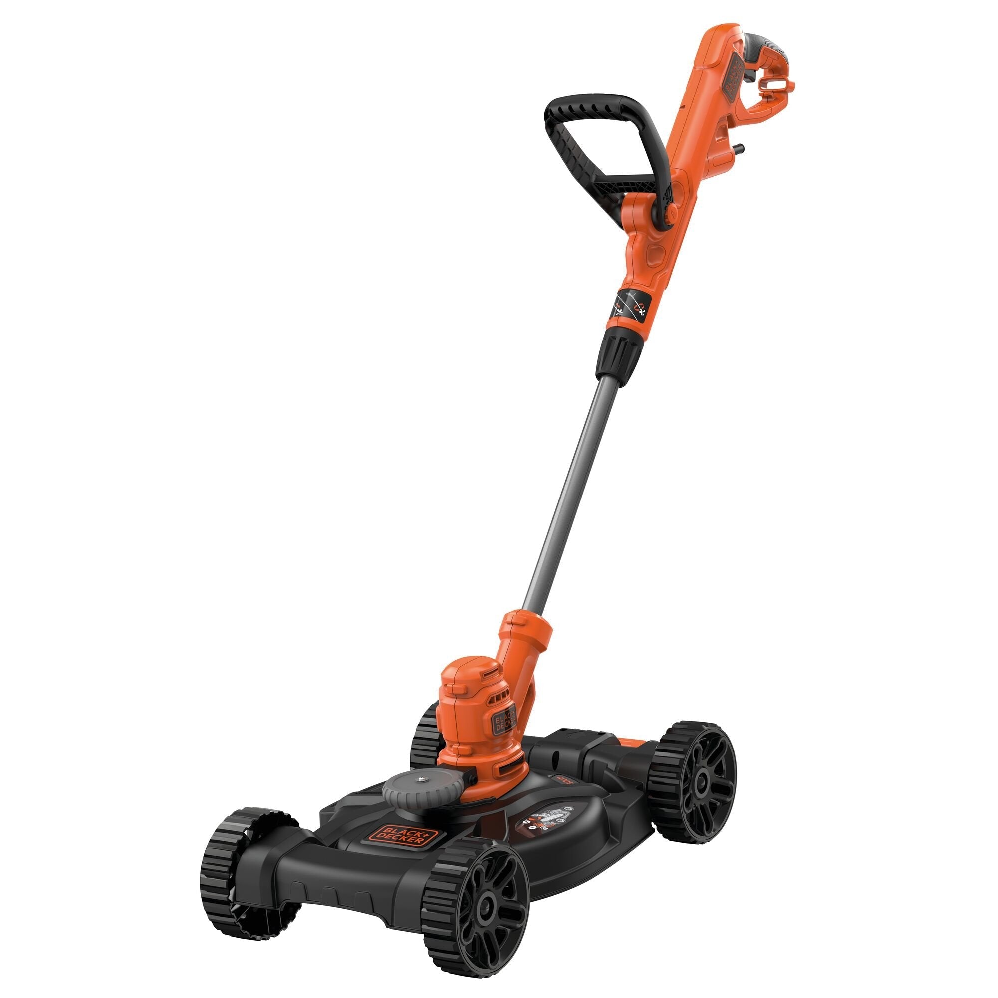 Black+Decker Set Multicortadora 3 En 1 Besta530cm-Qs, Cortacésped Naranja/Negro, 550 W, Incluido Chasis De Cortacésped Besta530cm-Qs