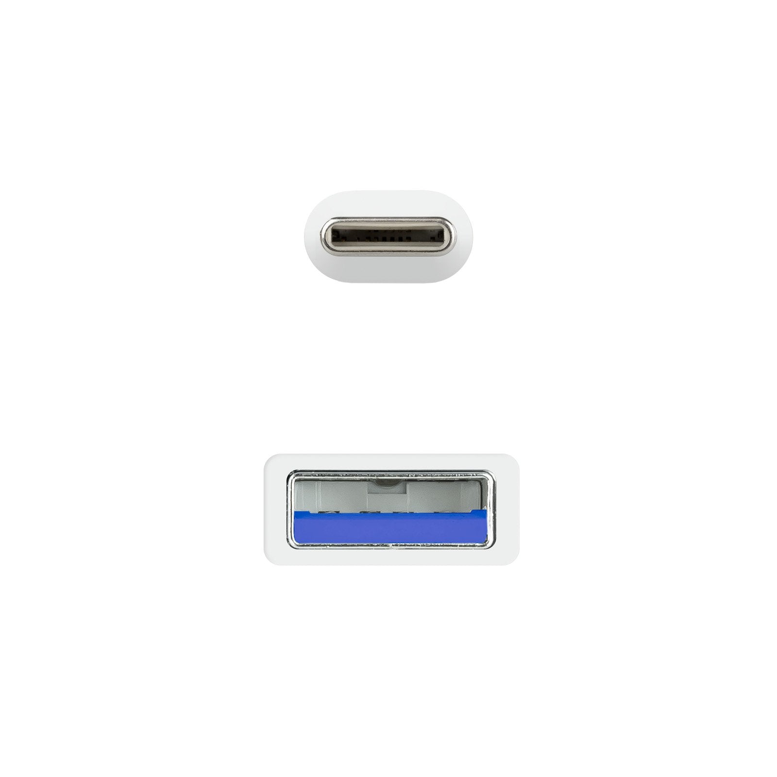 Nanocable Cable Usb 3.1 Gen2 10gbps 3a Usb-C/M-A/M - 1.0m - Blanco