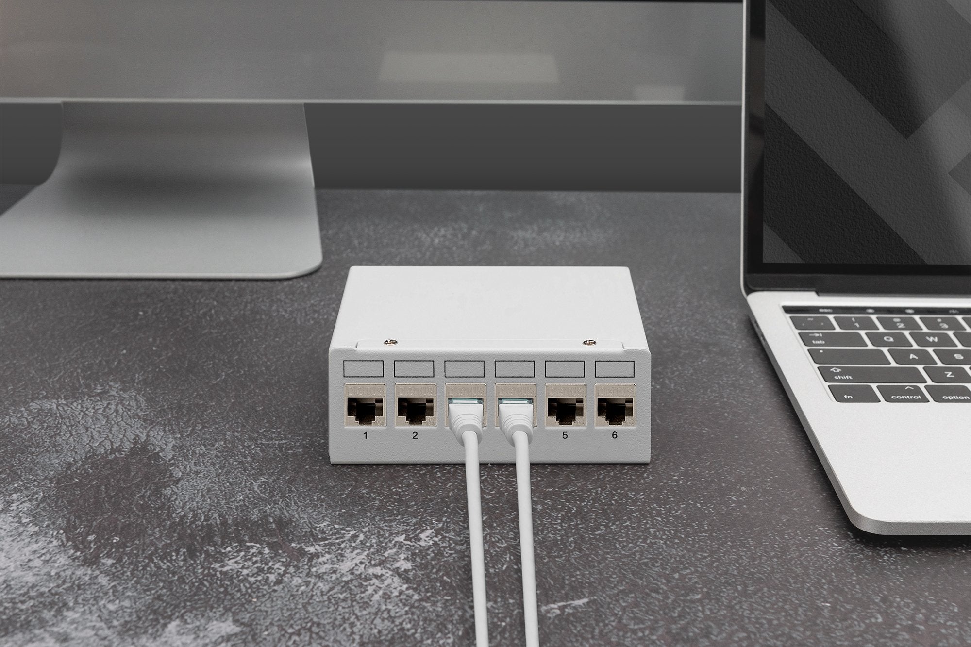 Digitus Patchpanel 6-Port Modular Blanco Dn-93716