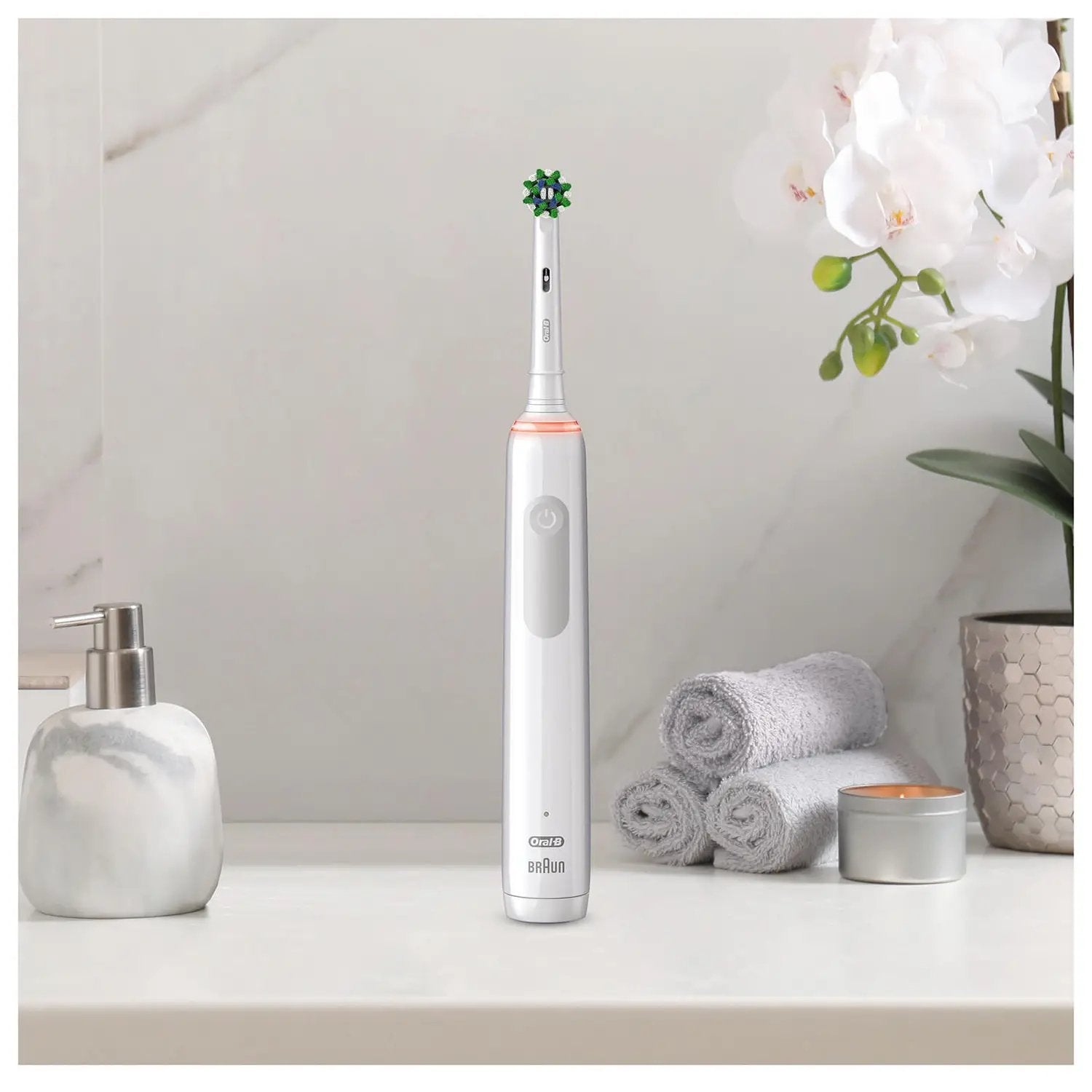 EAN 8006540760918 - Oral-B Pro Sensitive Clean Pro 3 Adulto Cepillo dental oscilante Blanco imagen 3
