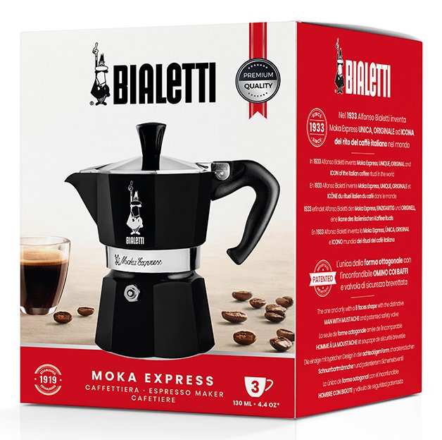 EAN 8006363018401 - Bialetti Moka Exress Cafetera italiana Negro imagen 5