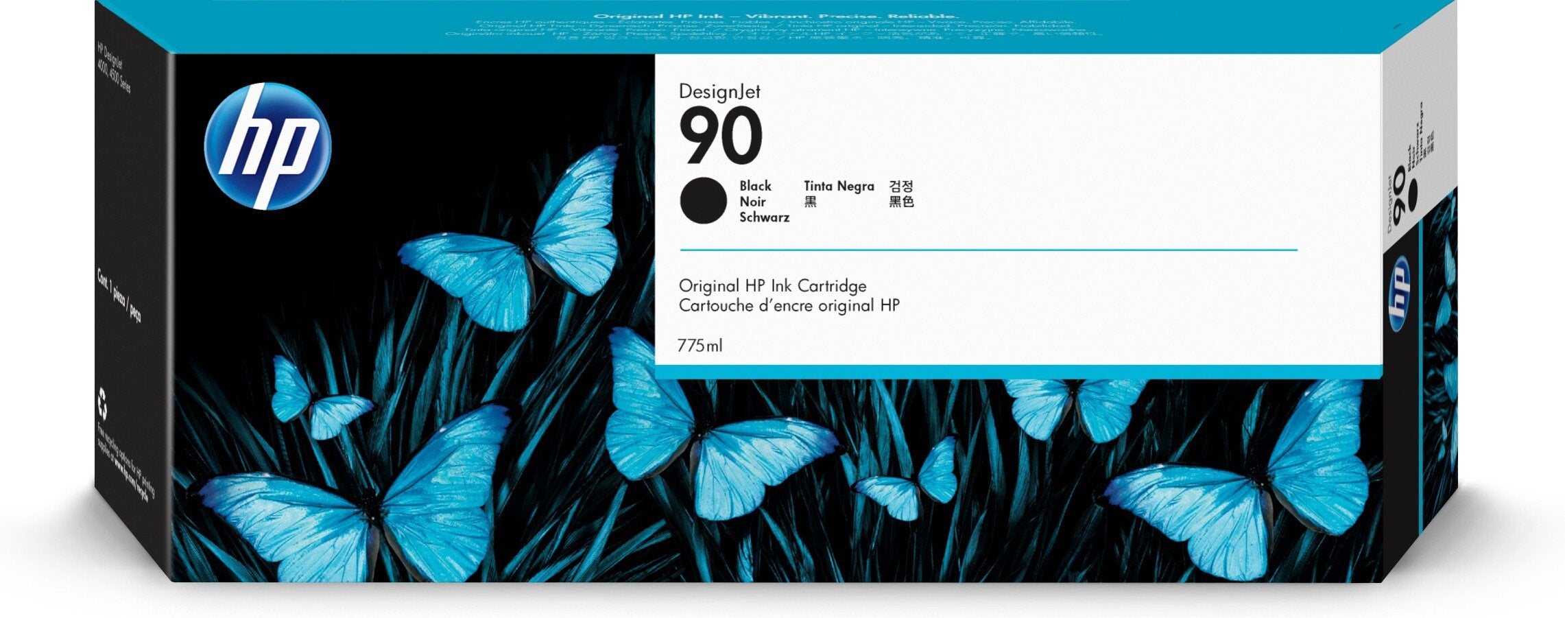 EAN 0829160222608 - HP 90 775-ml Black DesignJet Ink Cartridge cartucho de tinta 1 pieza(s) Original Alto rendimiento (XL) imagen 1