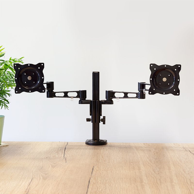 Logilink Bp0074 Logilink - Soporte De Escritorio Para Dos Monitores, Aluminio