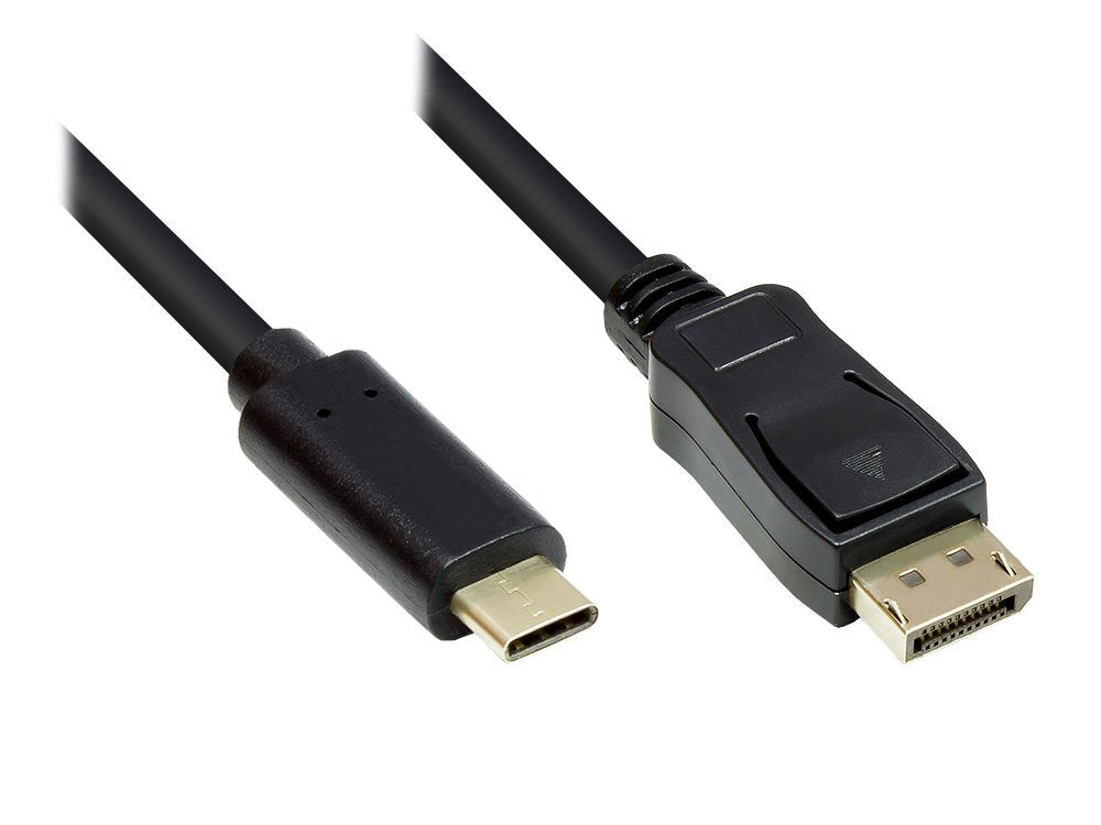 Good Connections Adaptercable Usb-C An Dp1.2 Schwarz 10m