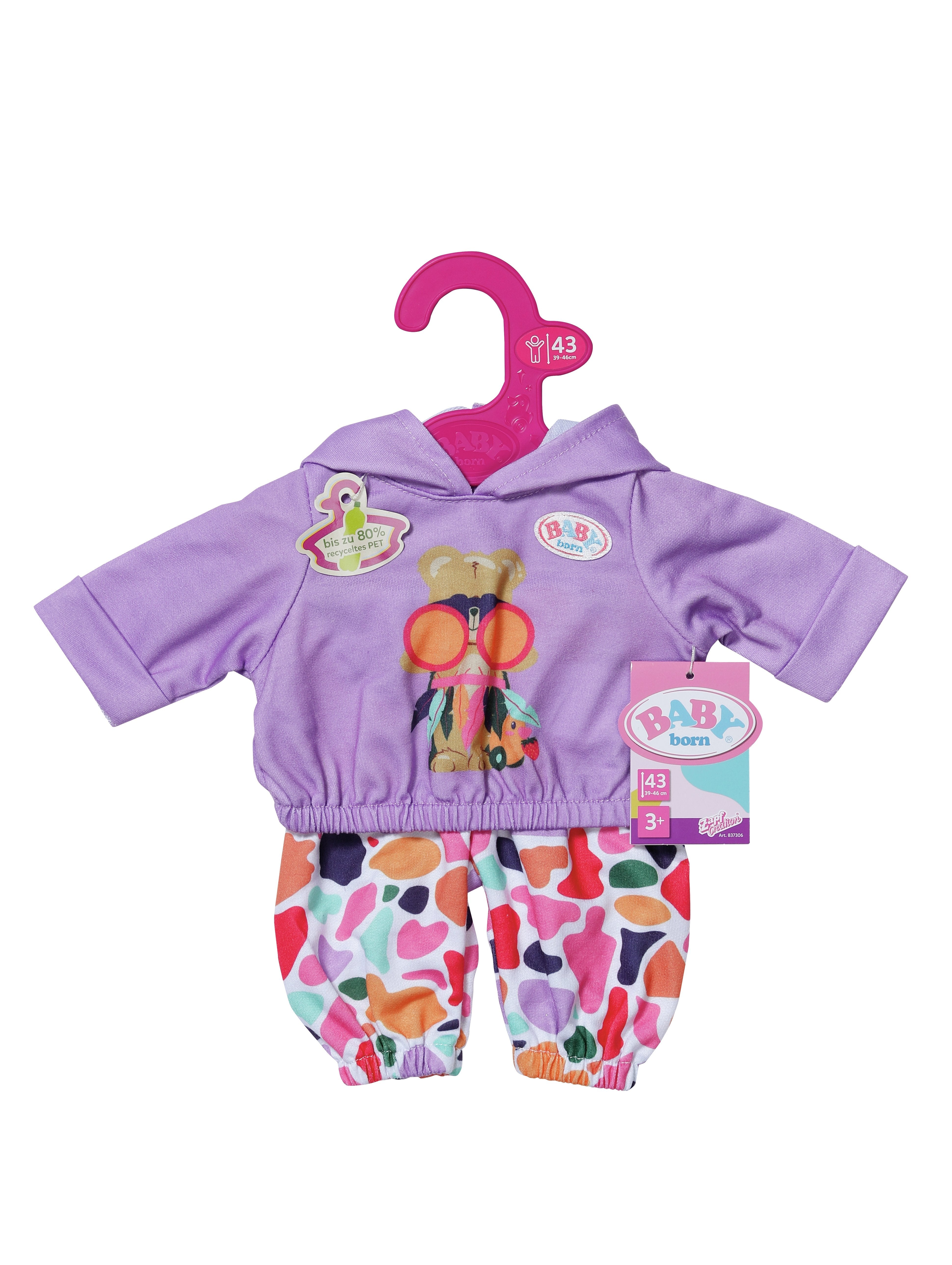 Zapf Creation Baby Born® Conjunto Con Capucha 43cm, Accesorios Para Muñecas   837306