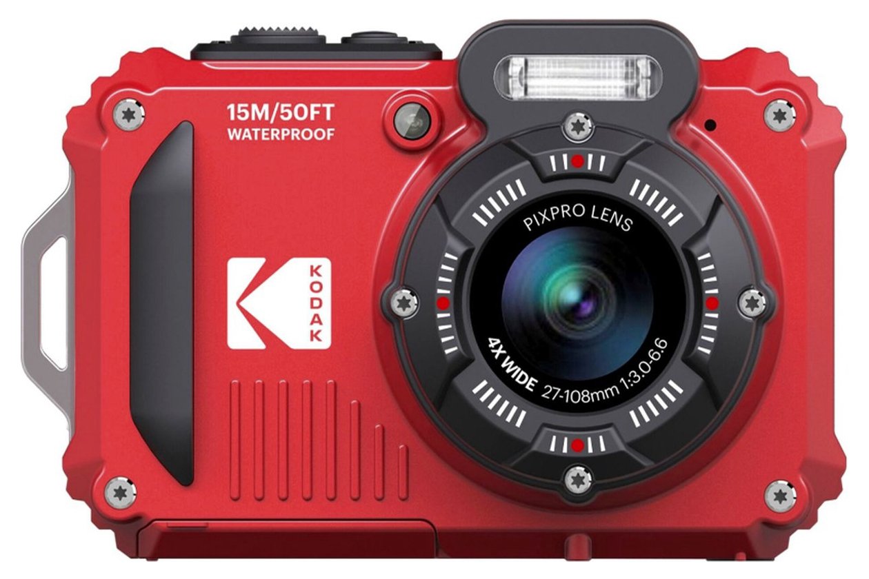 Kodak Wpz2 Waterproof Set Czerwony (Karta 16gb + Dodatkowa Bateria)